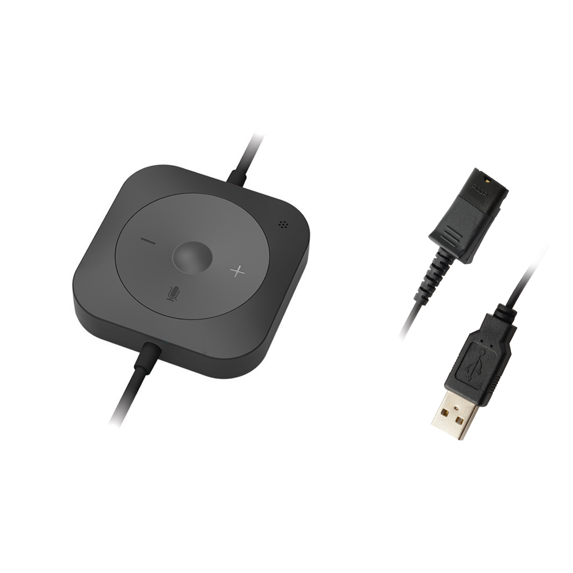 Addasound DN4010 USB-A auf QD-Anschlusskabel mit Call-Control und aktiver Geräuschunterdrückung (NC)